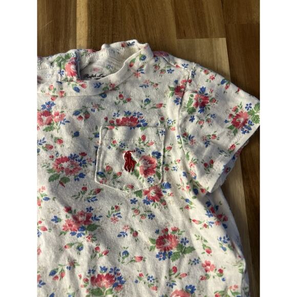 Baby Girls Ralph Lauren Pink Floral Summer Dress Size 18 Months - Picture 2 of 6
